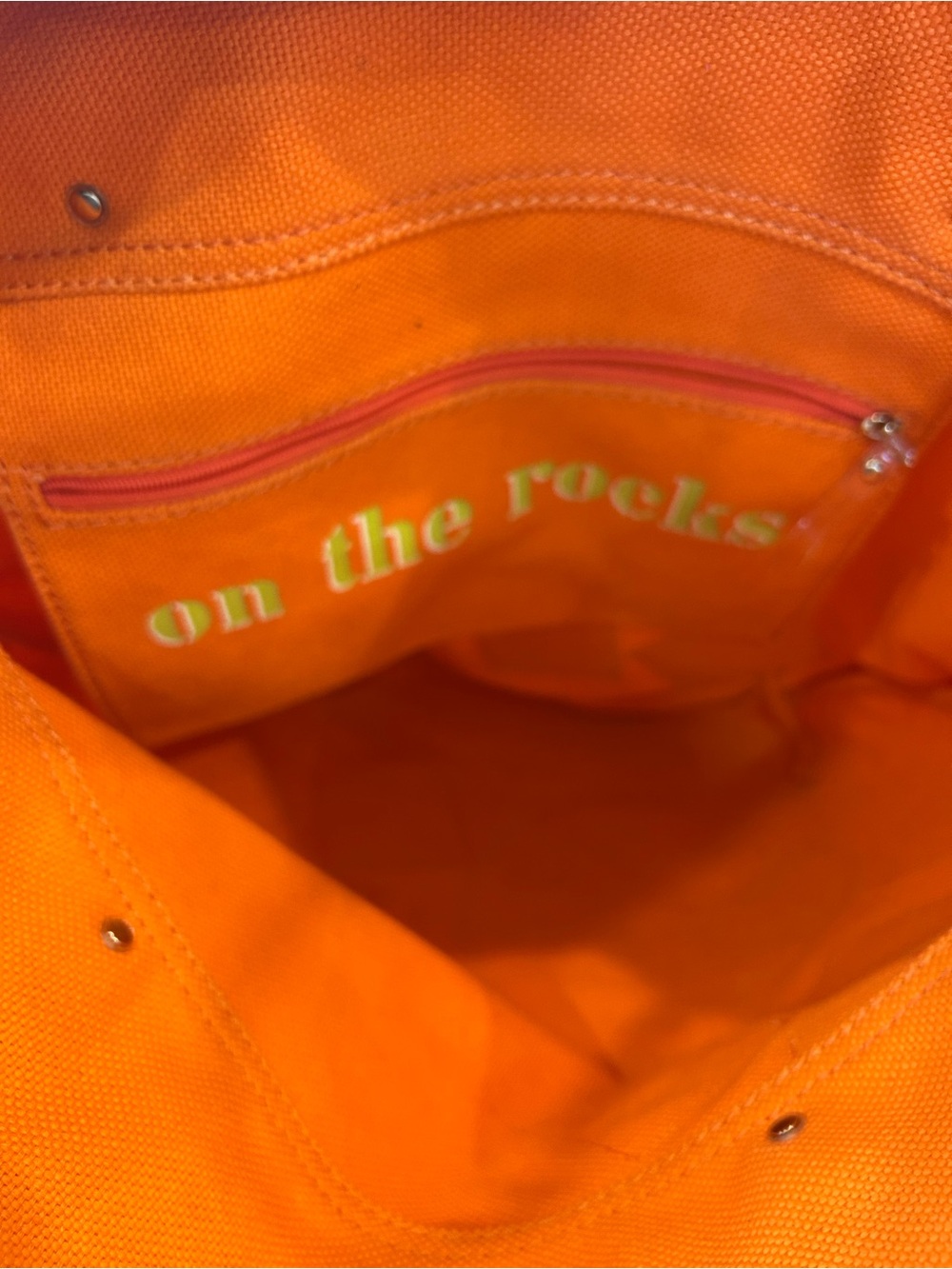 Vintage rare kate spade on the rocks bon mot shopper tote bag has wear stains - Picture 9 of 10
